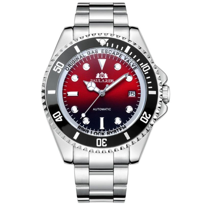 Wristwatches Top Classic Brand Automatic Wind Men Watches Luxury Waterproof Dive Mechanical Watch Fashion Business Stainless Steel ClockWris, 054-2
Wristwatches Top Classic Brand Automatic Wind Men Watches Luxury Waterproof Dive Mechanical Watch Fashion Business Stainless Steel ClockWris, 054-2