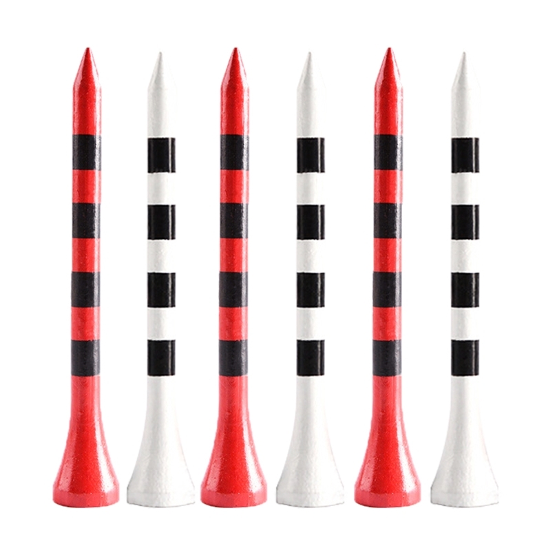 100pcsBag Bamboo Golf Tees Wite Red With Black Stripe Mark Scale 70mm 83mm Golf Accesories 2 size Colorfull Golf Ball Tee 220705
100pcsBag Bamboo Golf Tees Wite Red With Black Stripe Mark Scale 70mm 83mm Golf Accesories 2 size Colorfull Golf Ball Tee 220705