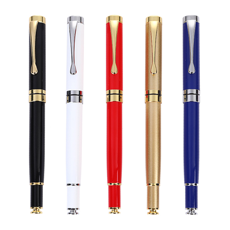 High Metal roller pen set with 2 refills gift business with packing box Elegant Fancy Ball Nice Pens Customize logo office lady friends customized pro