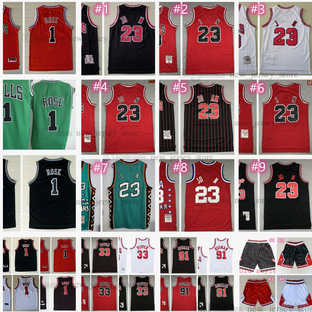 Retro Green Basketball Derrick 1 Rose Jerseys Jersey Mitchell and Ness Red 33 Scottie 91 Dennis Pippen Rodman Black Stripe Shorts, Same as picture
Retro Green Basketball Derrick 1 Rose Jerseys Jersey Mitchell and Ness Red 33 Scottie 91 Dennis Pippen Rodman Black Stripe Shorts, Same as picture