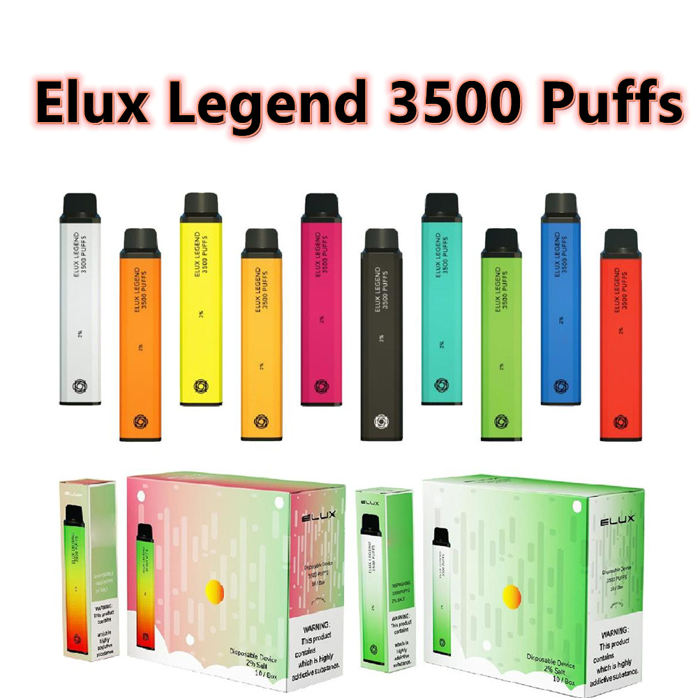 Elux Legend Disposable E cigarettes 3500 Puffs Vape Pen 1500mAh Battery Vaporizer Stick Vapor Kit 2% 10ml Pre Filled Cartridge Device puff xxl bang xxl
Elux Legend Disposable E cigarettes 3500 Puffs Vape Pen 1500mAh Battery Vaporizer Stick Vapor Kit 2% 10ml Pre Filled Cartridge Device puff xxl bang xxl