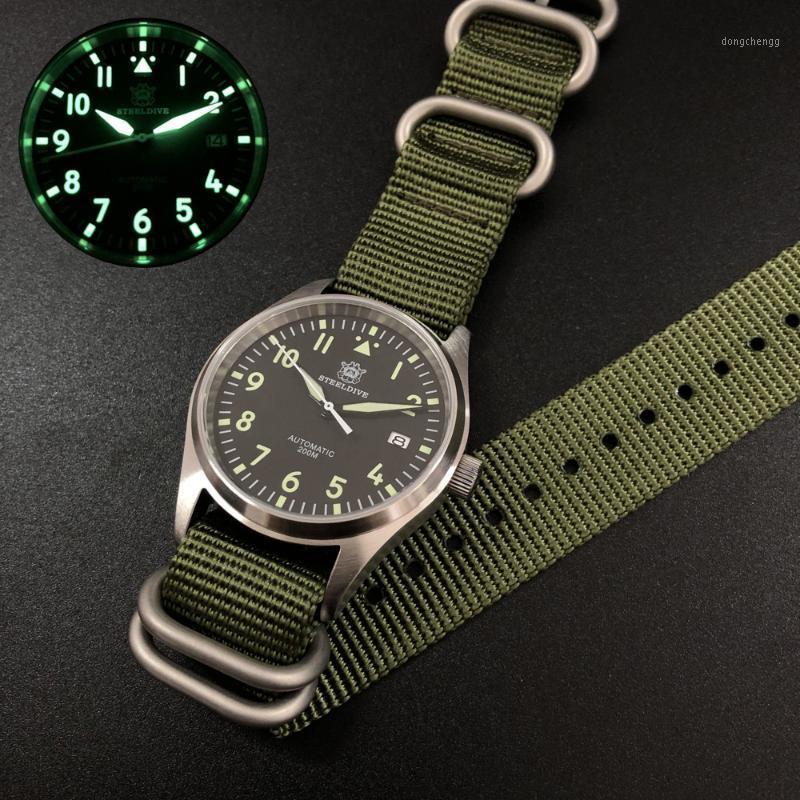 Wristwatches Mens Dive Watches STEELDIVE Luxury Men Automatic Mechanical Watch 200M Waterproof Wristwatch Switzerland C3 Luminous Clock NH35, Men watches 10
Wristwatches Mens Dive Watches STEELDIVE Luxury Men Automatic Mechanical Watch 200M Waterproof Wristwatch Switzerland C3 Luminous Clock NH35, Men watches 10