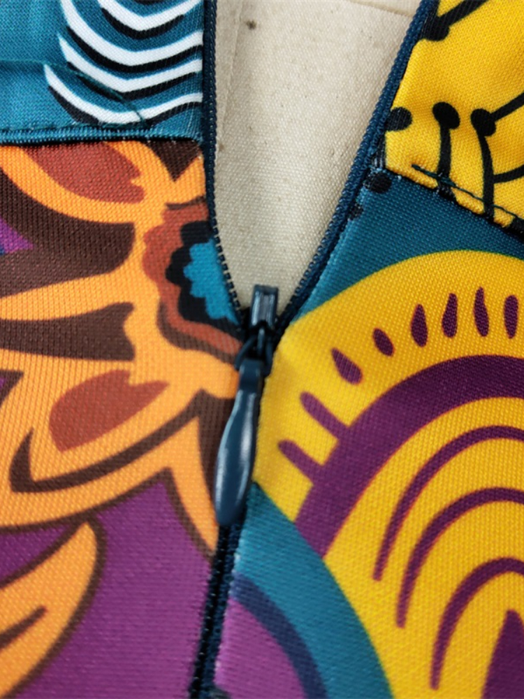 Women Summer Print Skirt Vintage Floral African Fashion High Waist Tassel Classy Modest Elegant Retro Jupes Falads Drop 220317