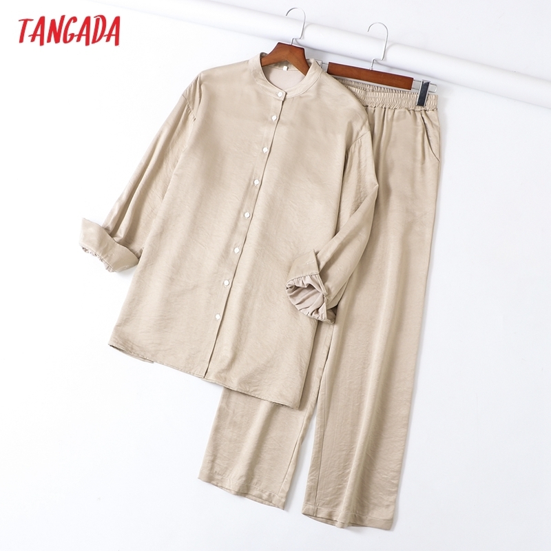 Tangada Women Tracksuit Oversized Blouse and Wide Leg Pants 2 Pieces High Quality Sets 6L40 220716, Shorts set-coffee
Tangada Women Tracksuit Oversized Blouse and Wide Leg Pants 2 Pieces High Quality Sets 6L40 220716, Shorts set-coffee