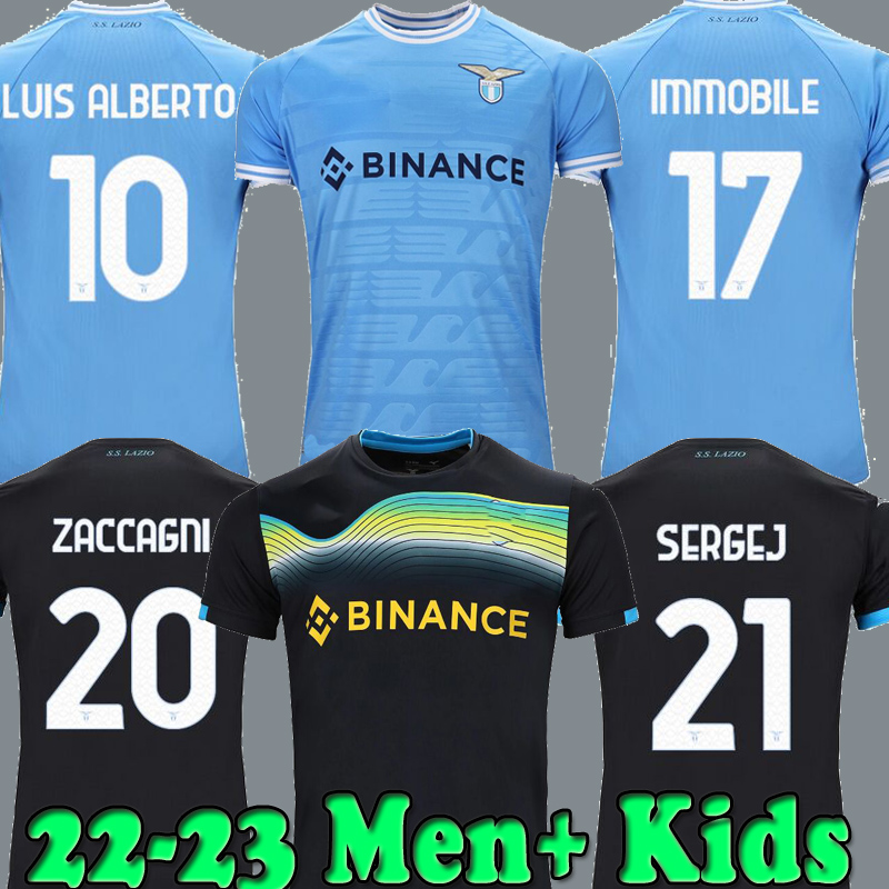 NEW 2022 2023 LAZIO Soccer jerseys home away 22 23 camiseta de futbol IMMOBILE LUIS ALBERTO ZACCAGNI SERGEJ PEDRO ANDERSON Football Shirts Men Kids kits, 21 22 third
NEW 2022 2023 LAZIO Soccer jerseys home away 22 23 camiseta de futbol IMMOBILE LUIS ALBERTO ZACCAGNI SERGEJ PEDRO ANDERSON Football Shirts Men Kids kits, 21 22 third