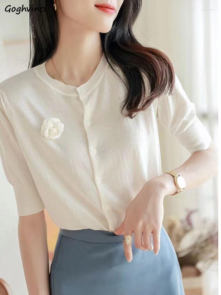 Women' Knits & Tees Quarter Sleeve Cardigan Women Soft Knitting Summer Thin Simple Daily Temperament Ins Young Lady Flower Korean Style Ten, White
Women' Knits & Tees Quarter Sleeve Cardigan Women Soft Knitting Summer Thin Simple Daily Temperament Ins Young Lady Flower Korean Style Ten, White