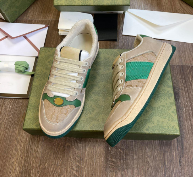 Screener Sneakers Designer Luxury Dirty Shoes Men Women Sneakers Leather Lace-Up Striped Colorblock Loafers, Box
Screener Sneakers Designer Luxury Dirty Shoes Men Women Sneakers Leather Lace-Up Striped Colorblock Loafers, Box