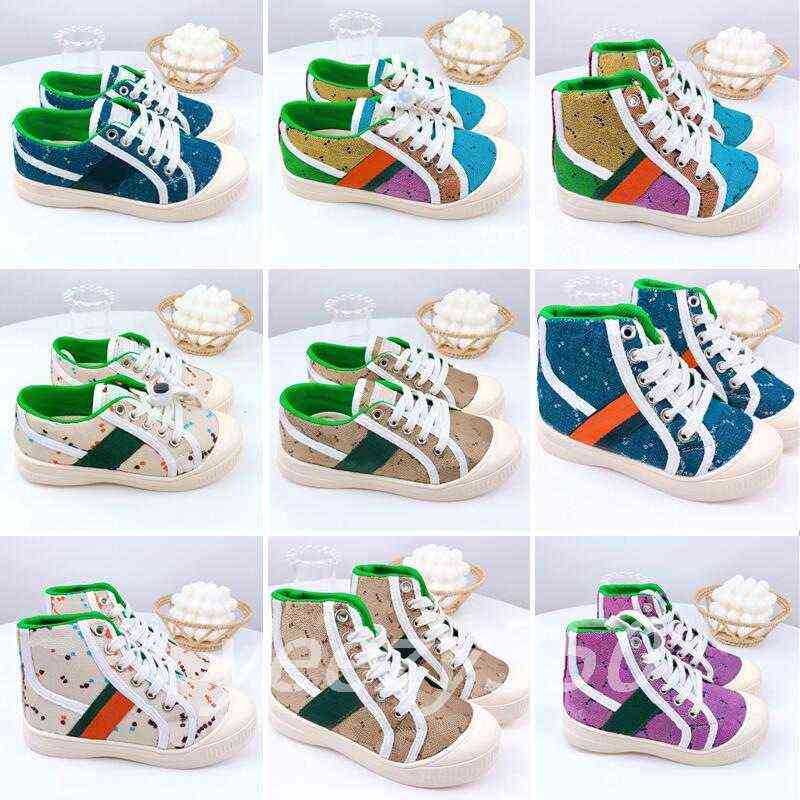 Kids Designer Casual Sneakers Tiger Childrens Tennis 1977 sneaker Girls Boys Tiger flower print ivory canvas linen fabric High Low Cut
Kids Designer Casual Sneakers Tiger Childrens Tennis 1977 sneaker Girls Boys Tiger flower print ivory canvas linen fabric High Low Cut