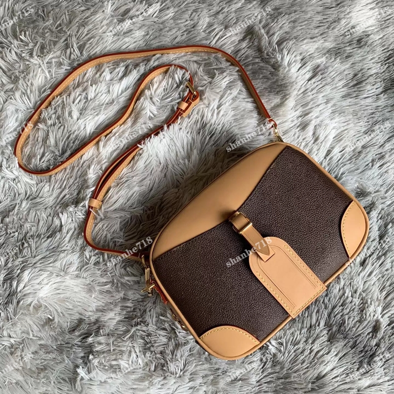 Vintage Cowhide Deauville Shoulder Crossbody Bags Top Quality Designer Luxury Handbags Lady Camera Purse Women Messenger Bag, Add box 
Vintage Cowhide Deauville Shoulder Crossbody Bags Top Quality Designer Luxury Handbags Lady Camera Purse Women Messenger Bag, Add box
