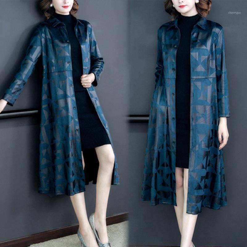 Women's Trench Coats Autumn 2022 Windbreaker Long Knee Length Big Size Mother's Korean Loose Coat Fat Mm Foreign Style, Blue
Women's Trench Coats Autumn 2022 Windbreaker Long Knee Length Big Size Mother's Korean Loose Coat Fat Mm Foreign Style, Blue