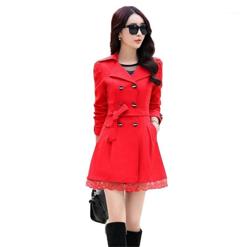 Women's Trench Coats 2022 Spring Autumn Slim Coat Mid-Length Girls Jacket Lace Edge Solid Color Top A15, Black
Women's Trench Coats 2022 Spring Autumn Slim Coat Mid-Length Girls Jacket Lace Edge Solid Color Top A15, Black