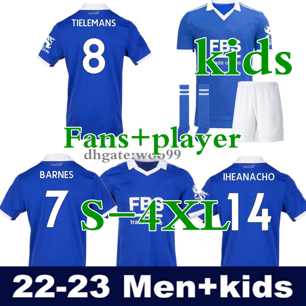 Size 4XL 22 23 Leicester Soccer Jersey VARDY 2022 TIELEMANS MADDISON BARNES maillot foot Shirt NDIDI GRAY AYOZE RICARDO Football Uniform Sale Men kids kit Fans player
Size 4XL 22 23 Leicester Soccer Jersey VARDY 2022 TIELEMANS MADDISON BARNES maillot foot Shirt NDIDI GRAY AYOZE RICARDO Football Uniform Sale Men kids kit Fans player