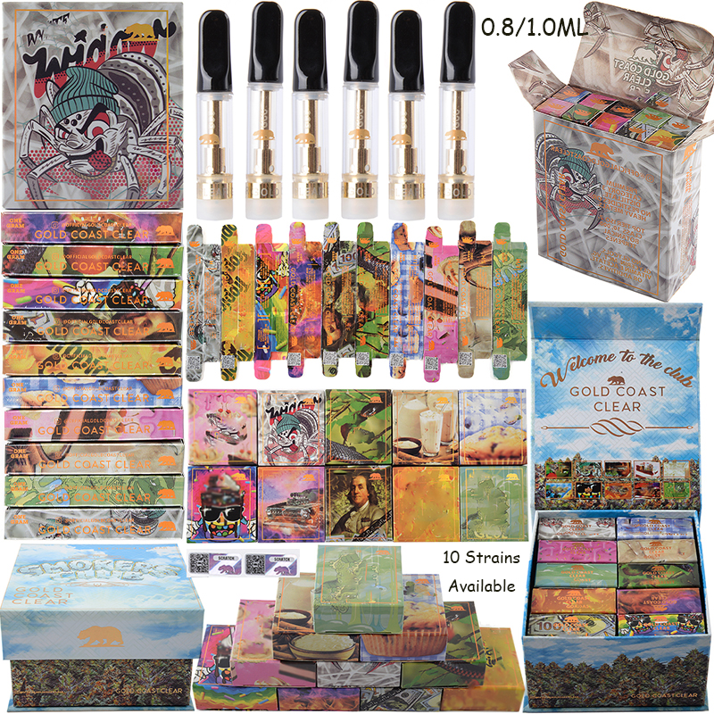 Newest Smokers Club 0.8ml 1ml Gold Coast Clear Atomizers Disposable Vape Pens Cartridges E Cigarettes Packaging 10 Strains Vaporizers
Newest Smokers Club 0.8ml 1ml Gold Coast Clear Atomizers Disposable Vape Pens Cartridges E Cigarettes Packaging 10 Strains Vaporizers