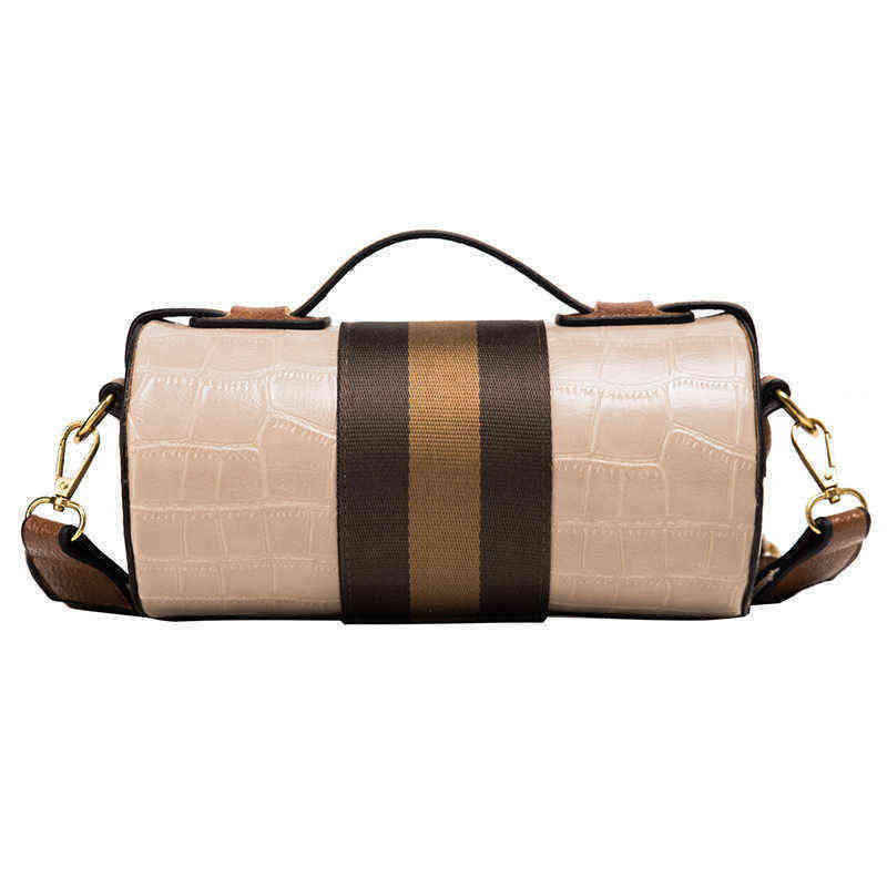 Style Cylindrical Bag Foreign Style Semi Circular Fashion Girl s Single Shoulder Bag Simple Trendy Messenger Bag 220516