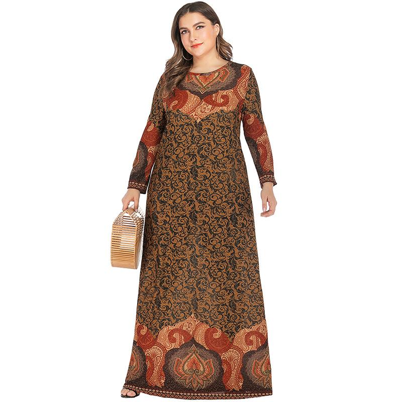 Plus Size Dresses Winter Women Long Sleeve Dress 5xl Golden Retro Printing Vintage Loose Oversized Ladies Tunic Maxi DressesPlus, Auburn
Plus Size Dresses Winter Women Long Sleeve Dress 5xl Golden Retro Printing Vintage Loose Oversized Ladies Tunic Maxi DressesPlus, Auburn