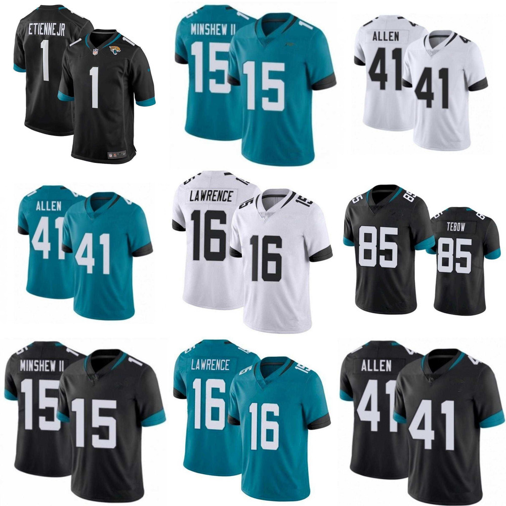 Men Jacksonville''Jaguars''women youth 15 Gardner Minshew 85 Tim Tebow 16 Trevor Lawrence 41 Josh Allen 1 Travis Etienne JR Football Jerseys, Color
Men Jacksonville''Jaguars''women youth 15 Gardner Minshew 85 Tim Tebow 16 Trevor Lawrence 41 Josh Allen 1 Travis Etienne JR Football Jerseys, Color