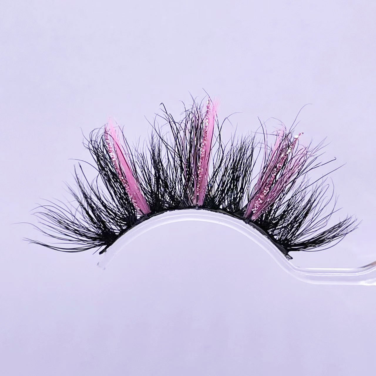 Eyelashes 25mm Colorful With Glitter Eye Lashes Thick Long Fake Eyelash Extension Make Up Tools False Lash For Beauty
