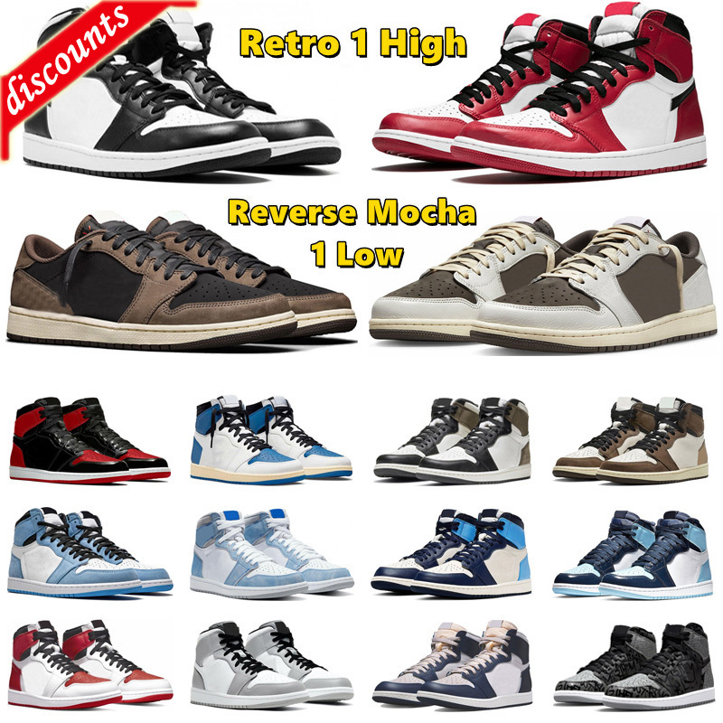 Og 1 Basketball Shoes Reverse Mocha 1s Black White Chicago Rebellionaire Bred Patent Visionaire Dark Mocha Mens Trainer Sport Sneakers, #35
Og 1 Basketball Shoes Reverse Mocha 1s Black White Chicago Rebellionaire Bred Patent Visionaire Dark Mocha Mens Trainer Sport Sneakers, #35