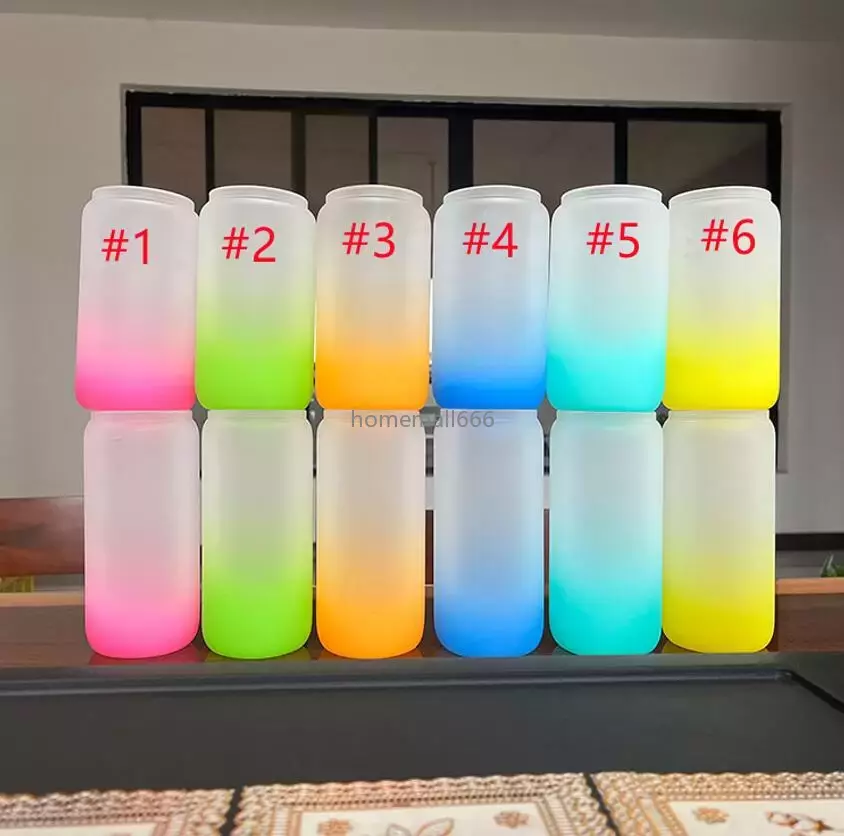 16oz Sublimation Glass Beer Mugs Gradient Can Shaped Glasses Cups Tumbler Drinking Glasses With Bamboo Lid And Straw AA, As show
16oz Sublimation Glass Beer Mugs Gradient Can Shaped Glasses Cups Tumbler Drinking Glasses With Bamboo Lid And Straw AA, As show