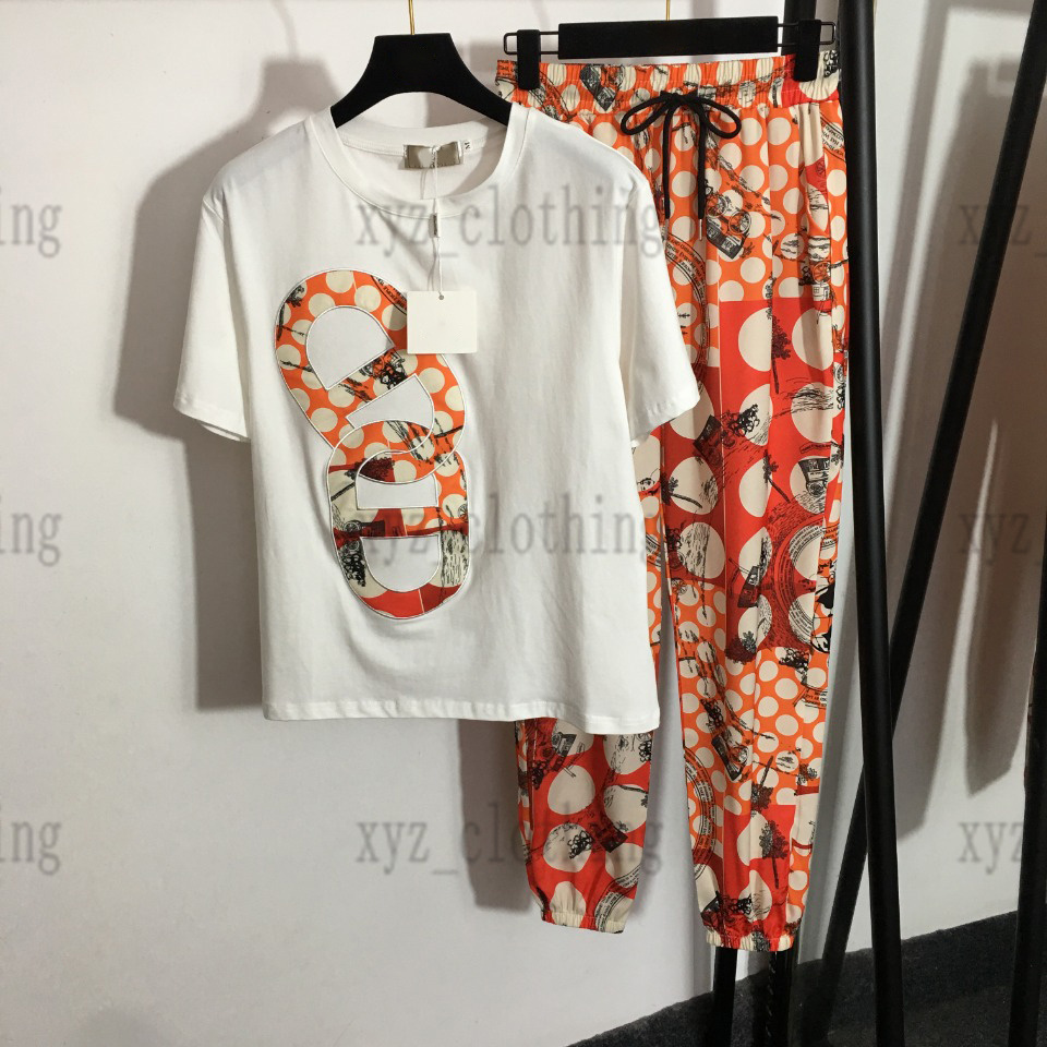polka dot print designer womens pants sets high-end t shirts +long pant suits vintage printing trousers summer womens tracksuits luxury girls plus size sports wear, Black
polka dot print designer womens pants sets high-end t shirts +long pant suits vintage printing trousers summer womens tracksuits luxury girls plus size sports wear, Black