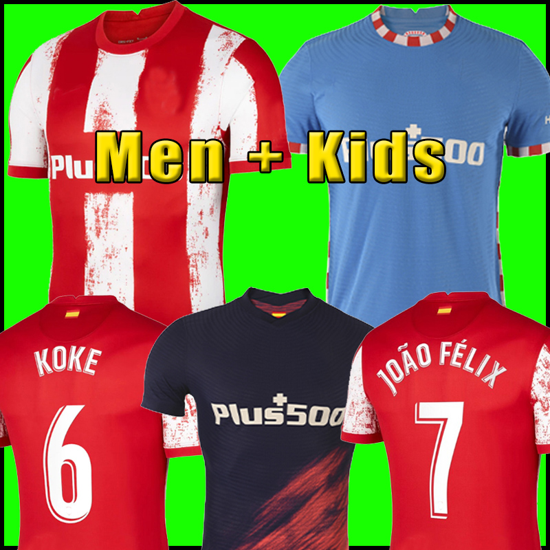 Atletico soccer jersey JOAO FELIX 2021 2022 M.LLORENTE 21 22 KOKE SAUL SUAREZ Correa Carrasco LEMAR football shirt uniforms men kids kit sets, 21/22 men away
Atletico soccer jersey JOAO FELIX 2021 2022 M.LLORENTE 21 22 KOKE SAUL SUAREZ Correa Carrasco LEMAR football shirt uniforms men kids kit sets, 21/22 men away