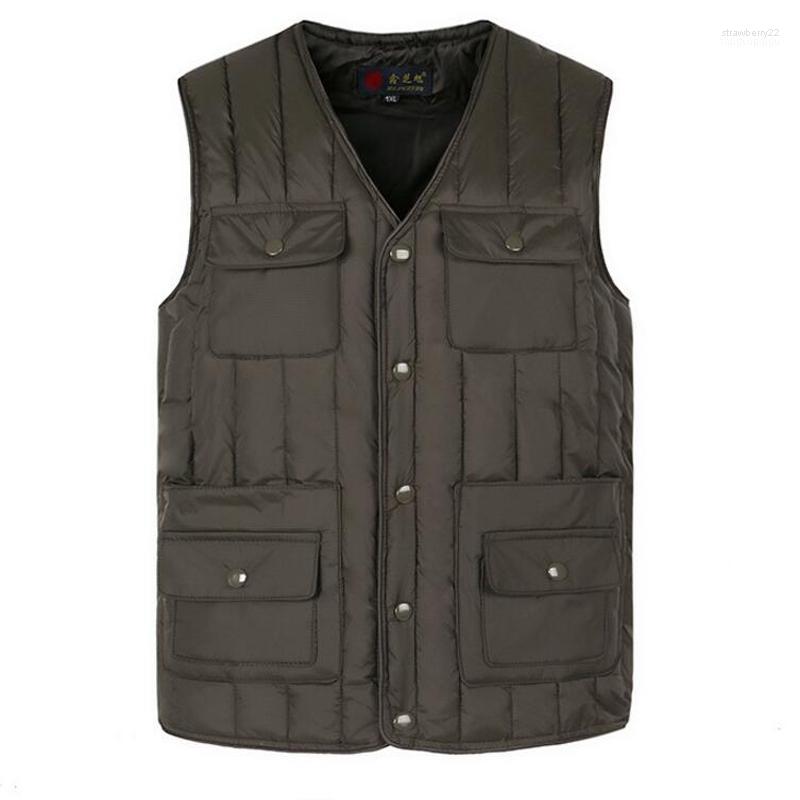 Men's Vests Men Jacket Sleeveless Vest Winter Fashion Casual Coats 2022 Brand Male Cotton-Padded Thicken Waistcoat XL- Stra22, 001 gray
Men's Vests Men Jacket Sleeveless Vest Winter Fashion Casual Coats 2022 Brand Male Cotton-Padded Thicken Waistcoat XL- Stra22, 001 gray