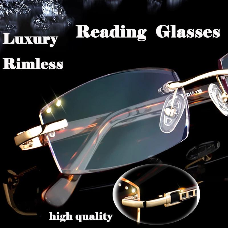 Sunglasses Luxury Diamond Cutting Rimless Reading Glasses Unisex Fashion High Quality Alloy Reader UV Protection Presbyopic GafasSunglasses
Sunglasses Luxury Diamond Cutting Rimless Reading Glasses Unisex Fashion High Quality Alloy Reader UV Protection Presbyopic GafasSunglasses