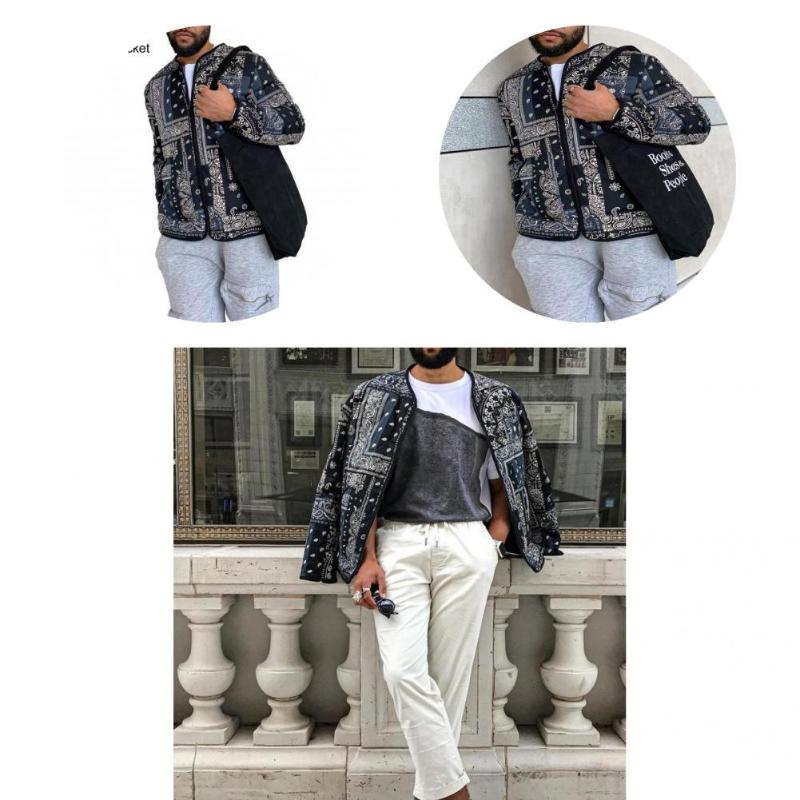 Men's Jackets Casual Jacket Chic Cashew Nut Retro Pattern Print O-Neck Comfortable Men, Black
Men's Jackets Casual Jacket Chic Cashew Nut Retro Pattern Print O-Neck Comfortable Men, Black