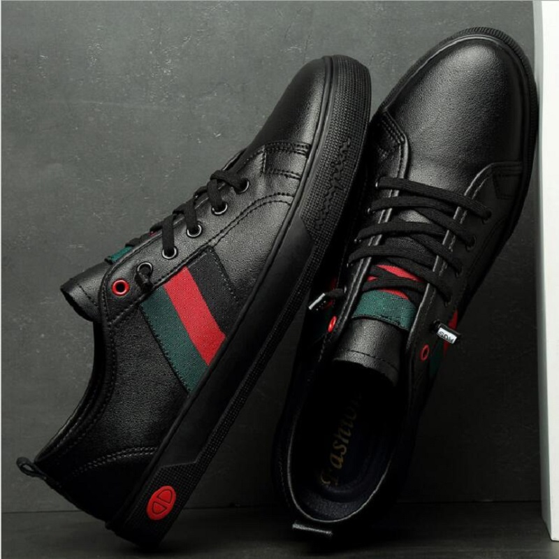 Men Casual Shoes Leather Lightweight Breathable Flats Shoes Luxury Brand Outdoor Walking Sneakers 1N49, Black
Men Casual Shoes Leather Lightweight Breathable Flats Shoes Luxury Brand Outdoor Walking Sneakers 1N49, Black