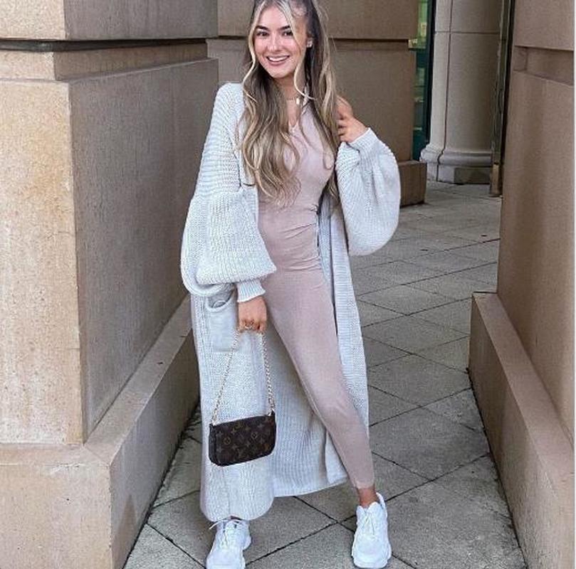 Women's Knits & Tees Fashion Oversized Long Knit Cardigan Sweater Women Casual Elegant Loose Pocket Down Jacket Autumn And Winter, White
Women's Knits & Tees Fashion Oversized Long Knit Cardigan Sweater Women Casual Elegant Loose Pocket Down Jacket Autumn And Winter, White