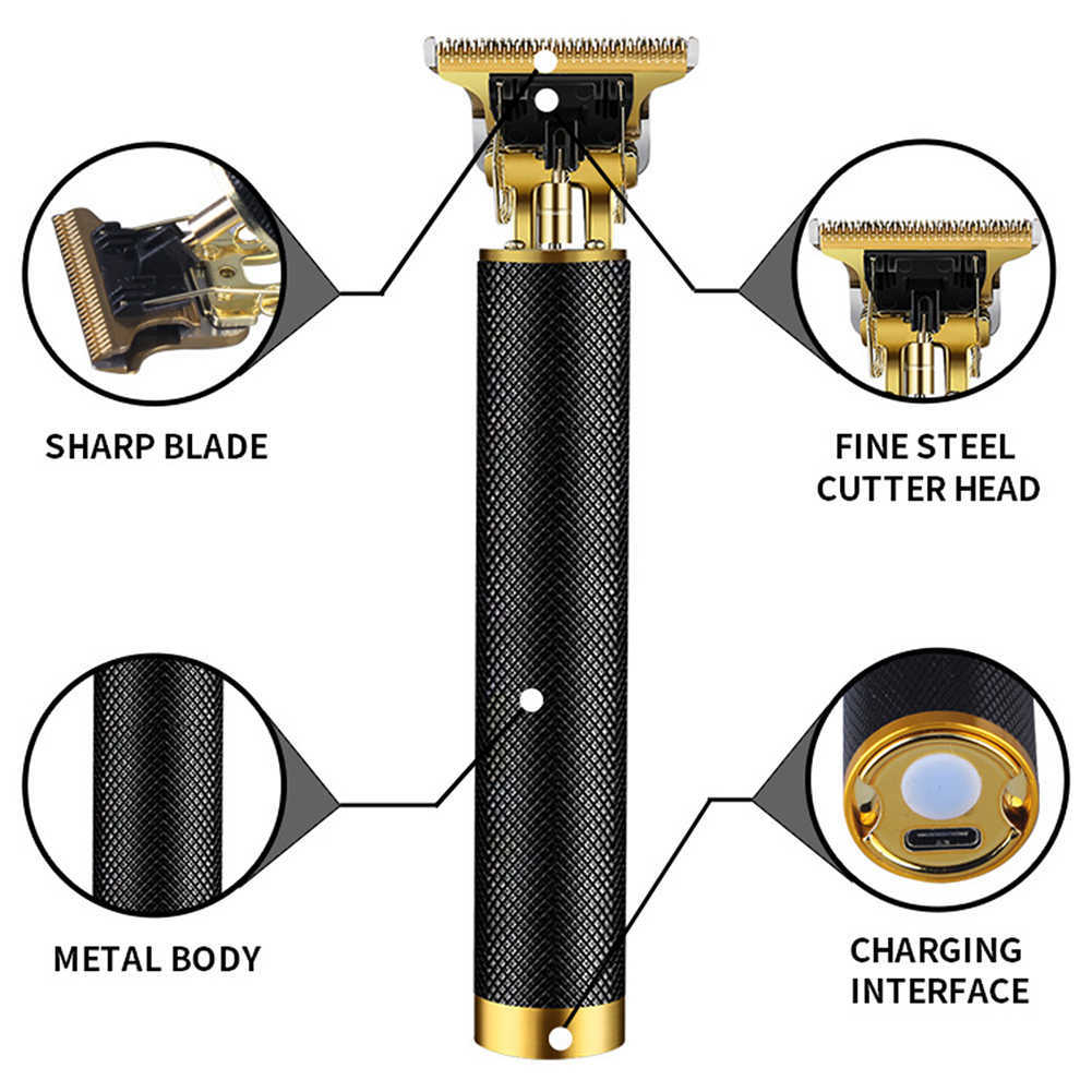 T9 Hair Trimmer Barber Hair Clipper Cordless Cutting Machine Beard Shaving Electric Razor Men Shaver
