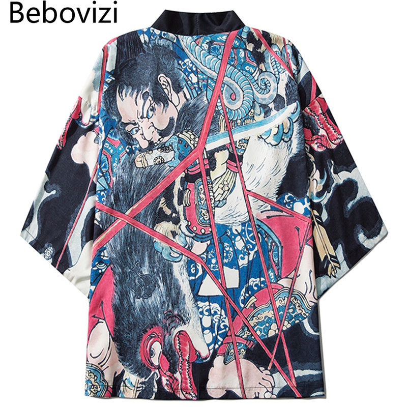 Summer Women Clothing Jacket Shirt Samurai Cosplay Yukata Haori Fashion Ukiyoe Anime Print Japanese Kimono Cardigan
Summer Women Clothing Jacket Shirt Samurai Cosplay Yukata Haori Fashion Ukiyoe Anime Print Japanese Kimono Cardigan
