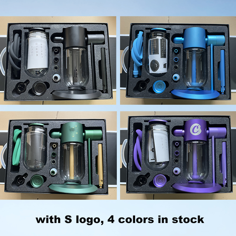 Glass Water Hookah Bong Smoking Pipe Full Set With Logo Glass Jar Percolator Hose Accessories 4 Colors In Stock
Glass Water Hookah Bong Smoking Pipe Full Set With Logo Glass Jar Percolator Hose Accessories 4 Colors In Stock