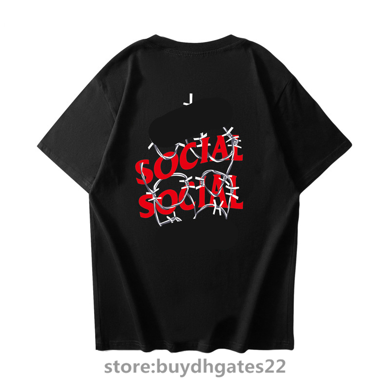ASSC Men' Trendy T Shirts Anti Social Club Barbed Wire Print Plus Size Loose Design Couple Short Sleeve T-Shirt, 2feather003
ASSC Men' Trendy T Shirts Anti Social Club Barbed Wire Print Plus Size Loose Design Couple Short Sleeve T-Shirt, 2feather003