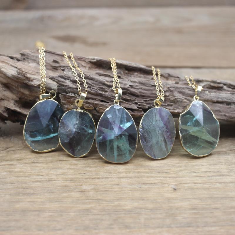 Pendant Necklaces Rainbow Fluorite Pyramid Pendants Golden Chains Reiki Chakra Faceted Natural Quartz Necklace For Women Jewelry Dropship QC
Pendant Necklaces Rainbow Fluorite Pyramid Pendants Golden Chains Reiki Chakra Faceted Natural Quartz Necklace For Women Jewelry Dropship QC