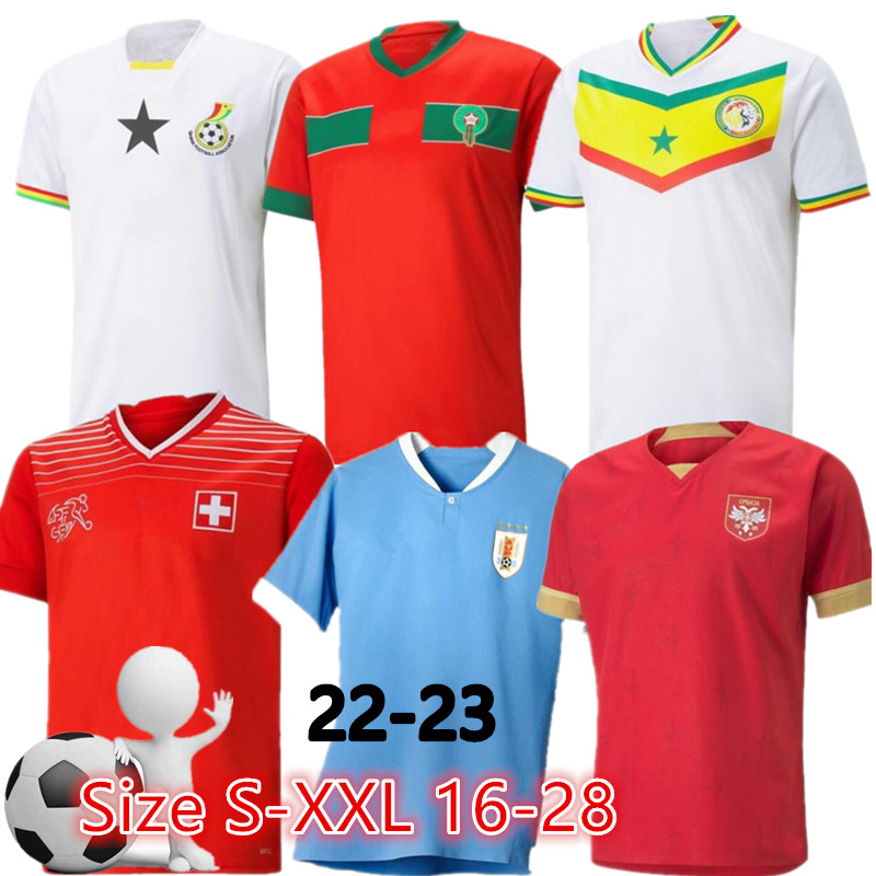 2022 2023 Morocco soccer jerseys Senegal MANE Hakimi Ghana 22 23 Switzerland KOULIBALY maillot Serbia football shirts VLAHOVIC MITROVIC TADIC Uruguay men kids, Gold
2022 2023 Morocco soccer jerseys Senegal MANE Hakimi Ghana 22 23 Switzerland KOULIBALY maillot Serbia football shirts VLAHOVIC MITROVIC TADIC Uruguay men kids, Gold