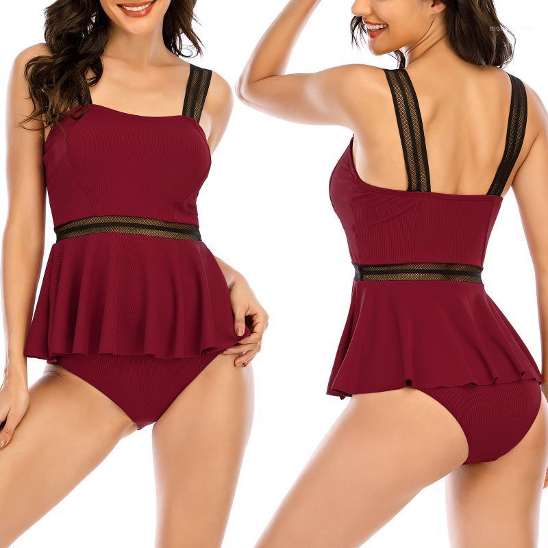 Women' Swimwear Swimming Pool Push Up Two Piece Dress Skin-friendly No Deformation Plus Size Halter Tops Charming Curves, Wine red
Women' Swimwear Swimming Pool Push Up Two Piece Dress Skin-friendly No Deformation Plus Size Halter Tops Charming Curves, Wine red
