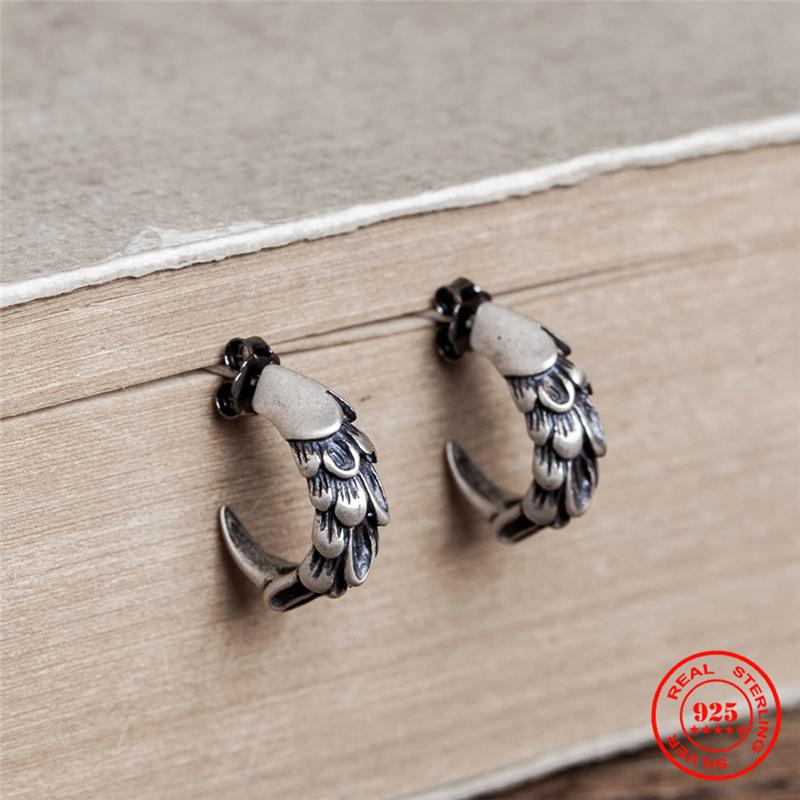 Stud 100% 925 Sterling Silver Eagle Claw Earrings Personality Men Women Ear Jewelry Accessories Neo-Gothic StyleStud
Stud 100% 925 Sterling Silver Eagle Claw Earrings Personality Men Women Ear Jewelry Accessories Neo-Gothic StyleStud