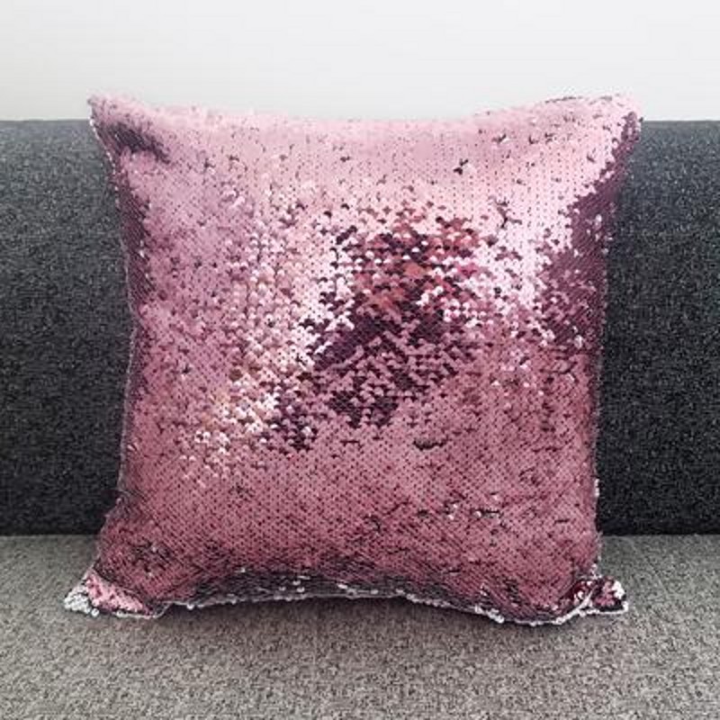 Sublimation Blank Magical Sequins item Pillowcase For Sublimation INK Print DIY Gifts 40x40cm