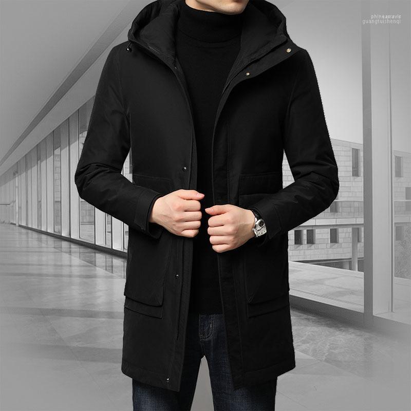 Men's Down & Parkas White Duck Medium Length Hooded And Thickened Cold Resistant Jacket For Men Phin22, Black
Men's Down & Parkas White Duck Medium Length Hooded And Thickened Cold Resistant Jacket For Men Phin22, Black
