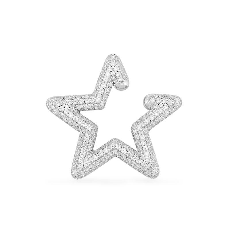 Clip-on & Screw Back SLJELY Fashion 925 Sterling Silver Single White Star Ear Cuff Sliding Geometric Zirconia Clip Earring 1pc For Women Jul
Clip-on & Screw Back SLJELY Fashion 925 Sterling Silver Single White Star Ear Cuff Sliding Geometric Zirconia Clip Earring 1pc For Women Jul