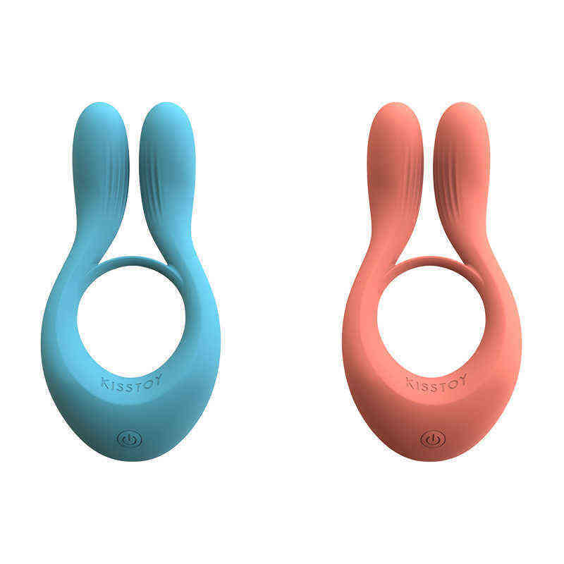 NXY Vibrators Wow yes Eurasia kiss Toy New Martin lock ring husband and wife shock silicone fun products set 0318
