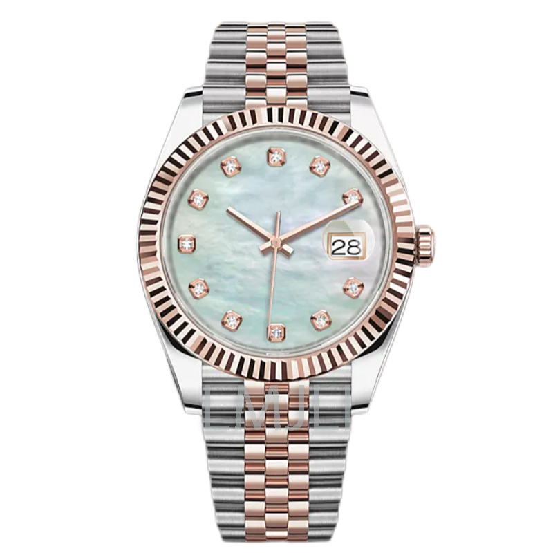 Rose Gold Mens Mechanical Watch 2813 automatic movement Watches Stainless Steel Strap 41mm shell face, Tool
Rose Gold Mens Mechanical Watch 2813 automatic movement Watches Stainless Steel Strap 41mm shell face, Tool