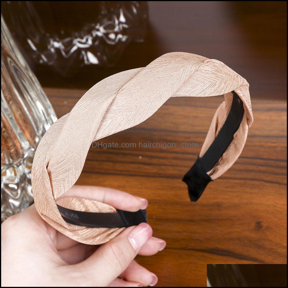 Headband Hair Accessories Tools Products Solid Color Veet Braid With Teeth Korean Twists Hairband Women And Girls Head Wear Drop Delivery 
Headband Hair Accessories Tools Products Solid Color Veet Braid With Teeth Korean Twists Hairband Women And Girls Head Wear Drop Delivery