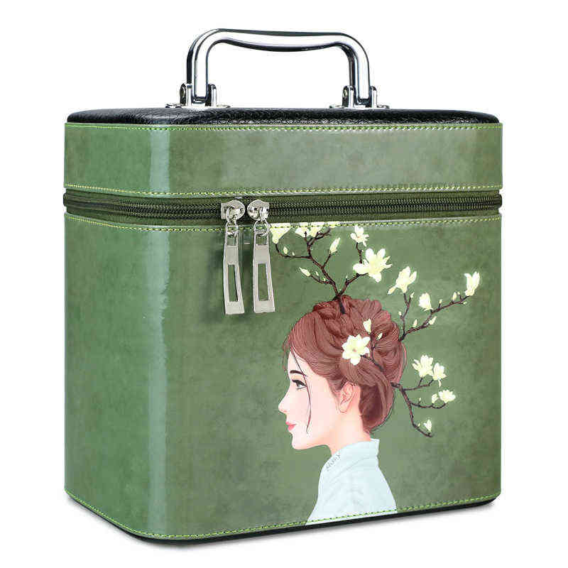 Korean creative portable cosmetic bag lovely printed storage large capacity Travel Cosmetic Case 220518