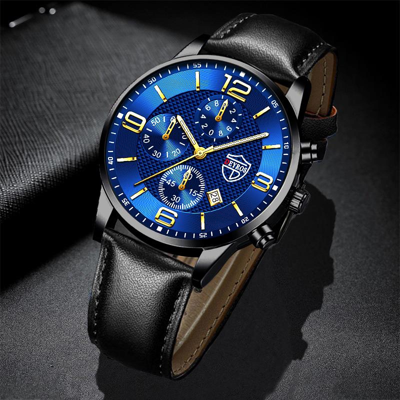 Wristwatches Business Mens Calendar Watches Men Luxury Strap Leather Watch Men's Analog Quartz Wristwatch Relogio MasculinoWristwatches, Leather black black
Wristwatches Business Mens Calendar Watches Men Luxury Strap Leather Watch Men's Analog Quartz Wristwatch Relogio MasculinoWristwatches, Leather black black