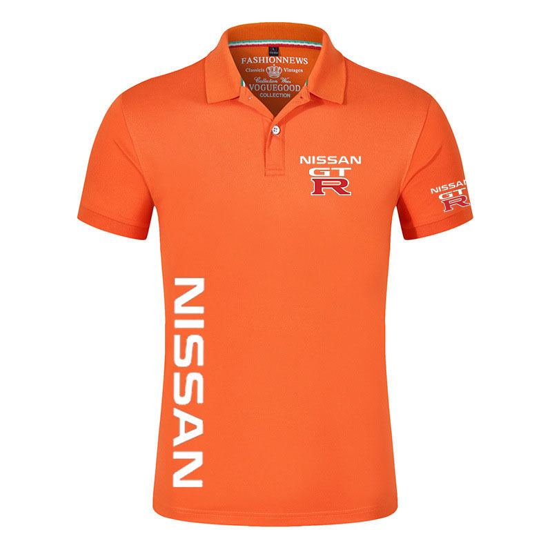 Nissan GTR Summer Print Man Polo Casual Harajuku Cotton Custom Shirt Comfortable Short Sleeve High Quantity Tops 220708