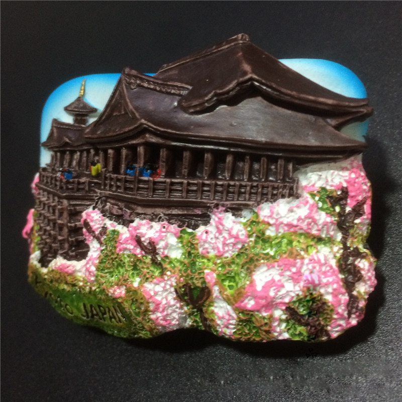 Japan Landscape Fujiyama Fridge Magnet Kitchen Home Decor Resin Tokyo Japanese Kimono Refrigerator stickers magnets Souvenirs C3
