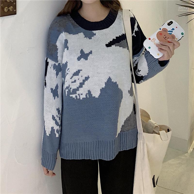 Women's Sweaters Women Tops Knitted Sweater Blue White Pullover Loose Clothing Spring 2022 Long Sleeve Round Collar 990i Jemi22
Women's Sweaters Women Tops Knitted Sweater Blue White Pullover Loose Clothing Spring 2022 Long Sleeve Round Collar 990i Jemi22