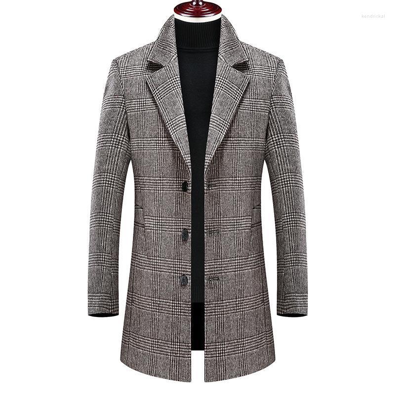 Men's Wool & Blends British Style Long Woolen Jacket Plaid Urban Boutique 4XL Blended Thicken/ Warm Lapel Business Tops Coats Kend22, Gray
Men's Wool & Blends British Style Long Woolen Jacket Plaid Urban Boutique 4XL Blended Thicken/ Warm Lapel Business Tops Coats Kend22, Gray